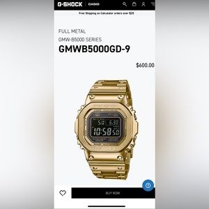 Casio G-Shock Full Metal Digital Watch/ Perfect Condition